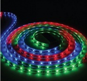 Светодиодная лента LED-5050, RGB, 4-х жильная, 16мм, 60LED/м, 220V фото