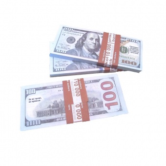 Пачка денег 100 долларов (нов.образец)